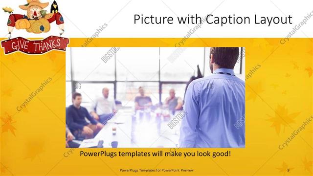 Picture with Caption presentation slide layout