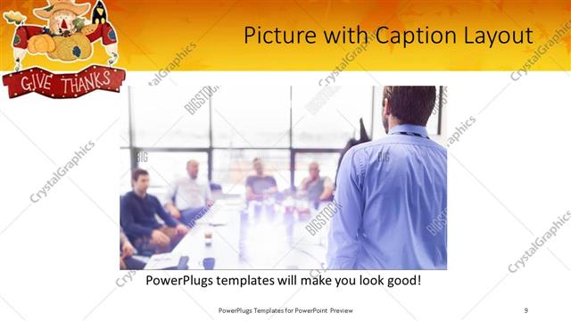 Picture with Caption presentation slide layout