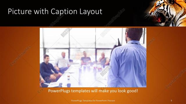 Picture with Caption presentation slide layout