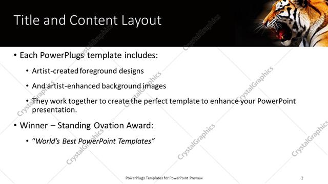 Title and Content presentation slide layout
