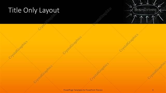 Title Only presentation slide layout