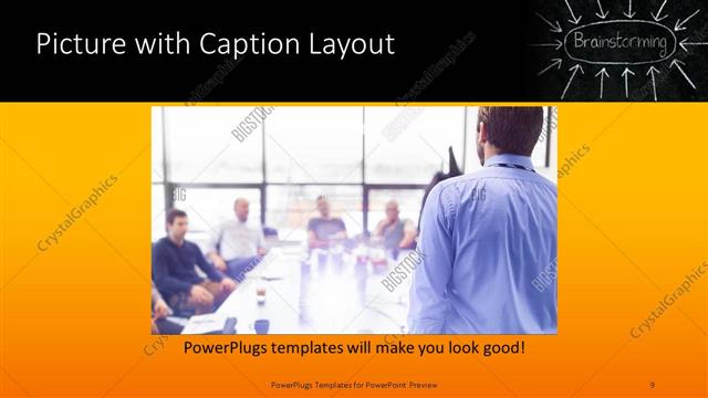 Picture with Caption presentation slide layout