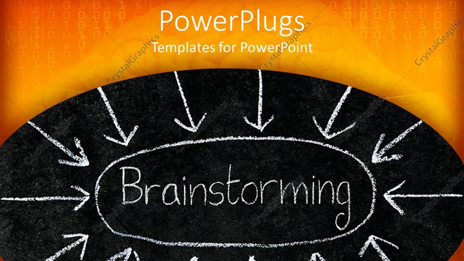 Featuring a Beautiful Depiction  of Various Arrows Pointing Towards Brainstorming