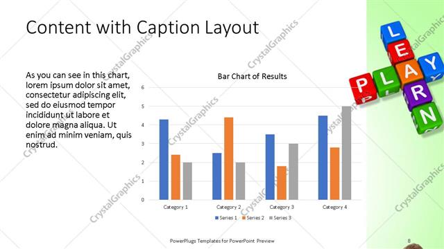Content with Caption presentation slide layout