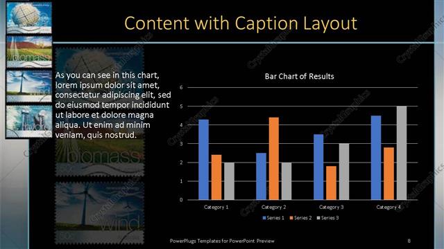 Content with Caption presentation slide layout