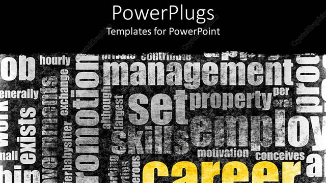  Presentation with career - A beautiful depiction of various kind of text making the theme