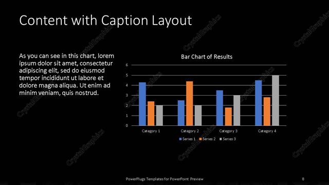 Content with Caption presentation slide layout