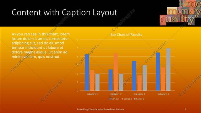 Content with Caption presentation slide layout