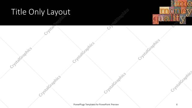 Title Only presentation slide layout