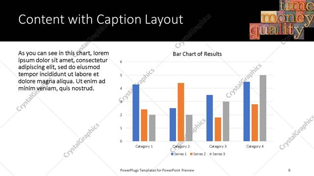 Content with Caption presentation slide layout