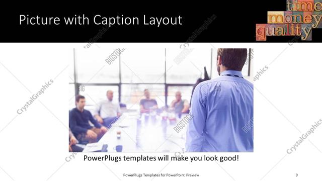 Picture with Caption presentation slide layout