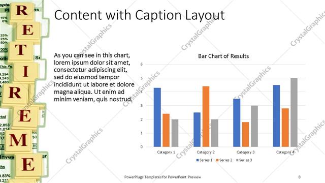 Content with Caption presentation slide layout