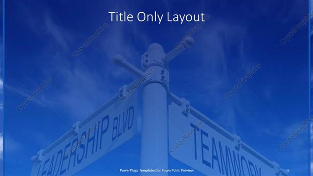 Title Only presentation slide layout