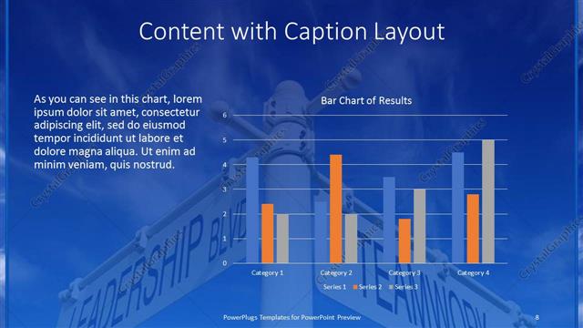 Content with Caption presentation slide layout