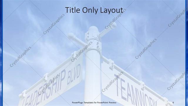 Title Only presentation slide layout