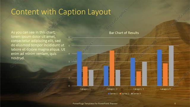 Content with Caption presentation slide layout