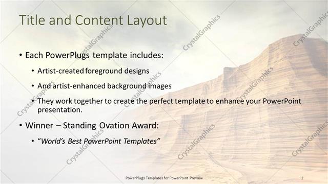 Title and Content presentation slide layout