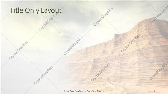 Title Only presentation slide layout