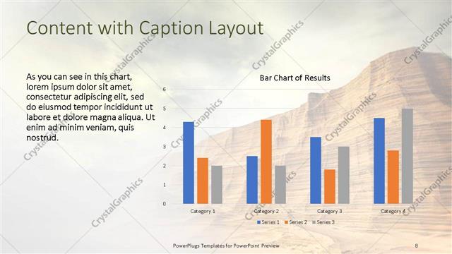 Content with Caption presentation slide layout