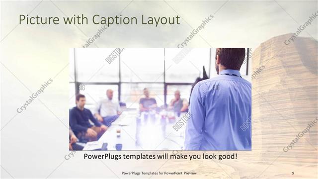 Picture with Caption presentation slide layout
