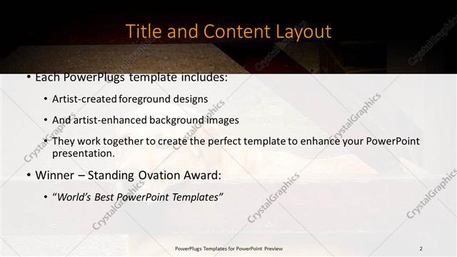 Title and Content presentation slide layout