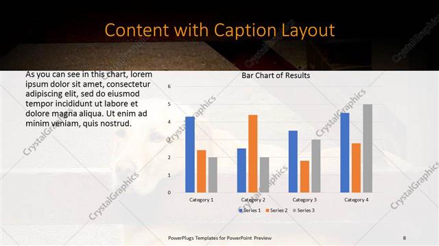 Content with Caption presentation slide layout