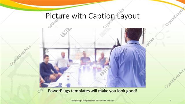 Picture with Caption presentation slide layout