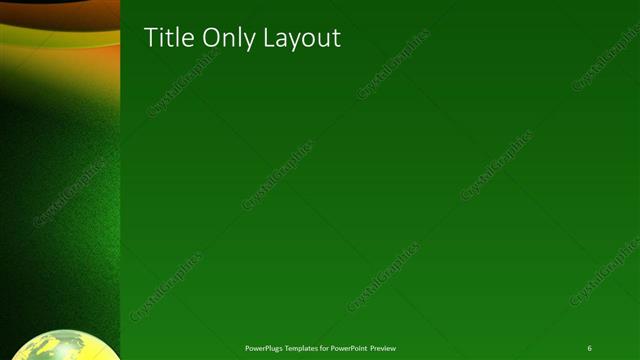 Title Only presentation slide layout