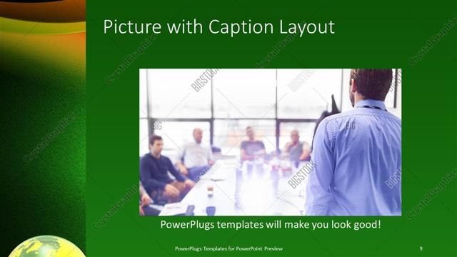 Picture with Caption presentation slide layout