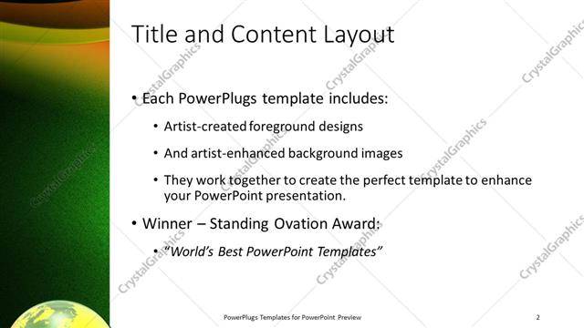 Title and Content presentation slide layout