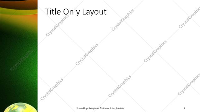Title Only presentation slide layout