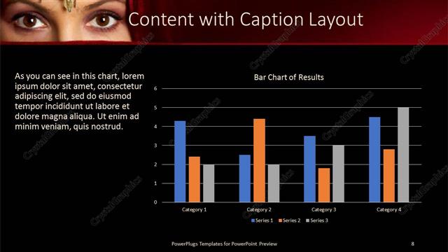 Content with Caption presentation slide layout