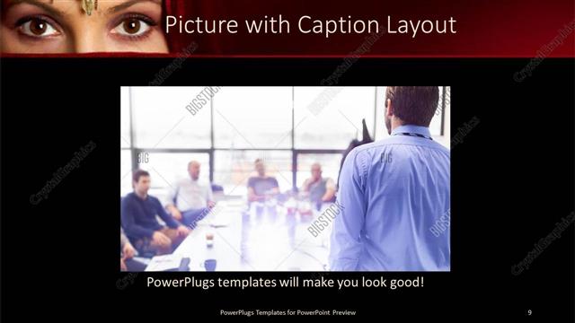 Picture with Caption presentation slide layout