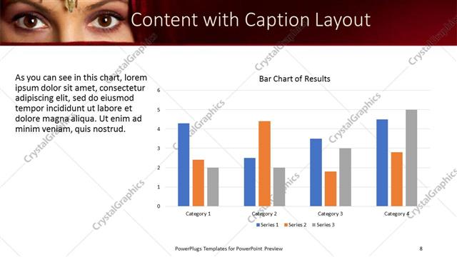 Content with Caption presentation slide layout