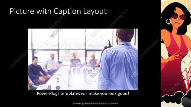 Picture with Caption presentation slide layout