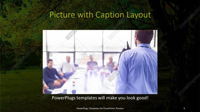 Picture with Caption presentation slide layout