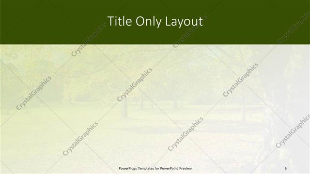 Title Only presentation slide layout