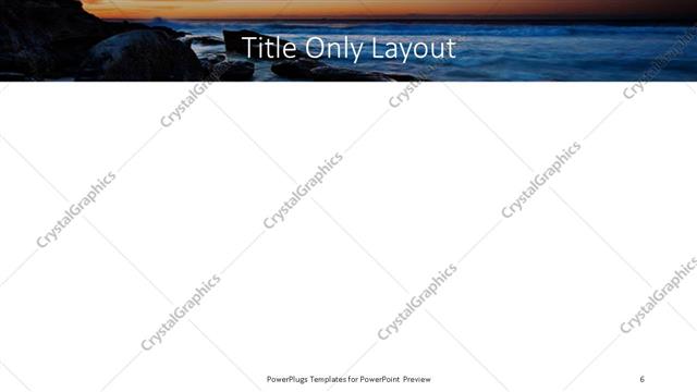 Title Only presentation slide layout
