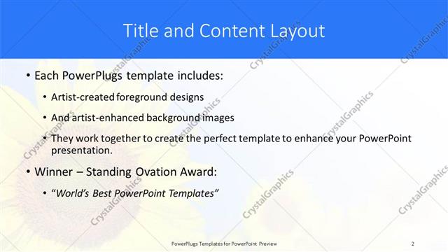 Title and Content presentation slide layout