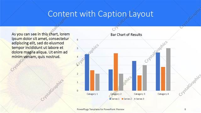 Content with Caption presentation slide layout