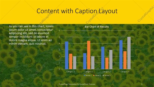 Content with Caption presentation slide layout