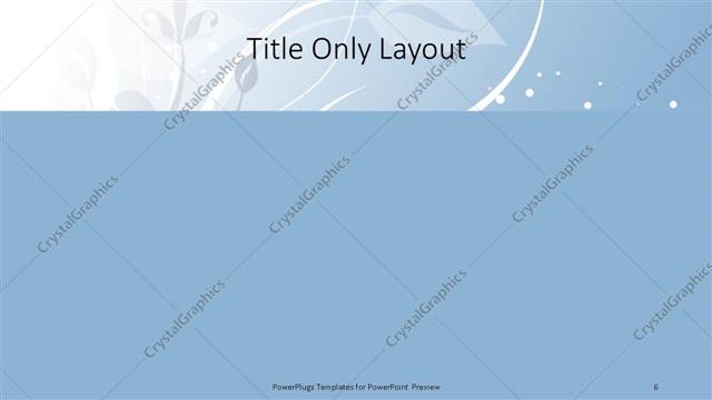 Title Only presentation slide layout