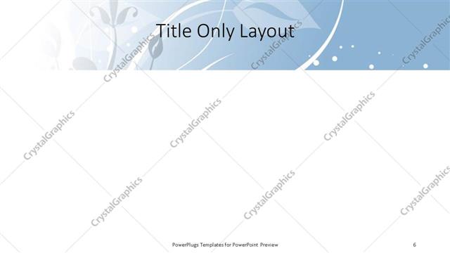 Title Only presentation slide layout