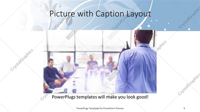 Picture with Caption presentation slide layout