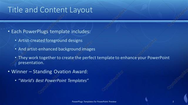 Title and Content presentation slide layout