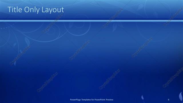 Title Only presentation slide layout