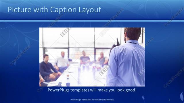 Picture with Caption presentation slide layout
