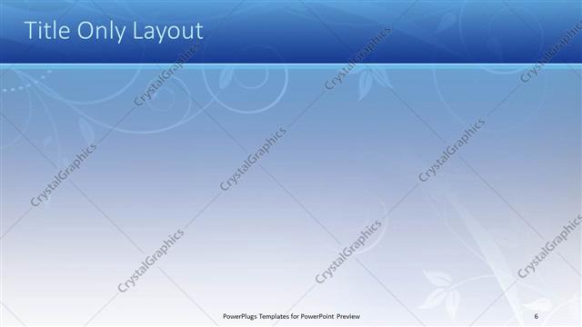 Title Only presentation slide layout