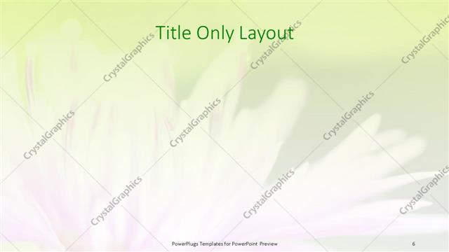 Title Only presentation slide layout
