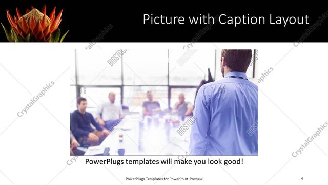 Picture with Caption presentation slide layout